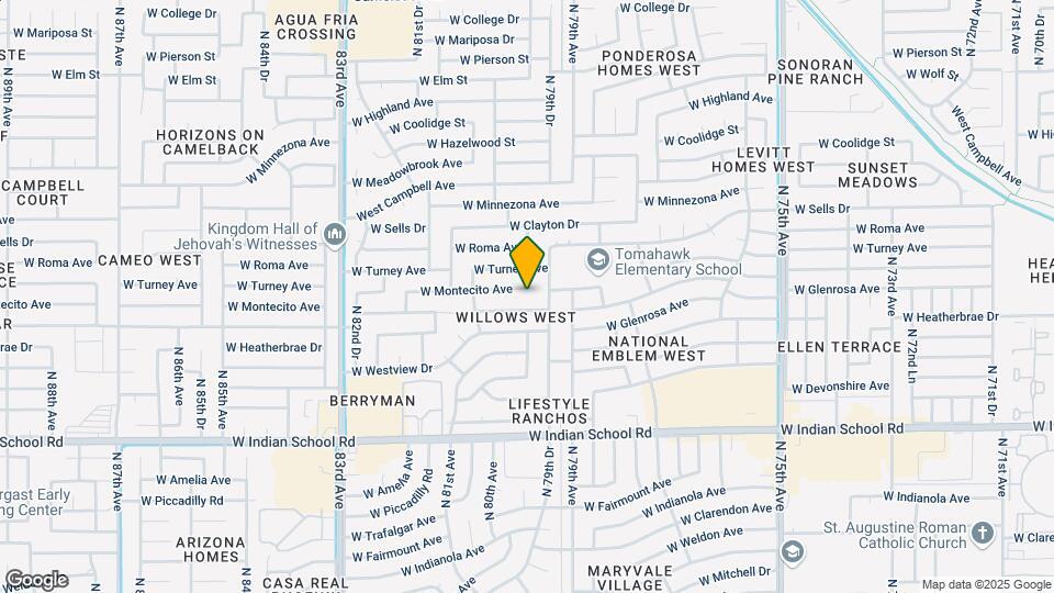 7955 W Montecito Ave Map and Location Details