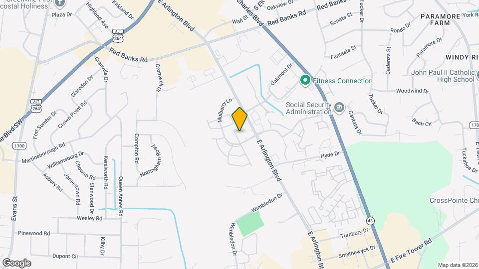 3007 Mulberry Ln Map and Location Details