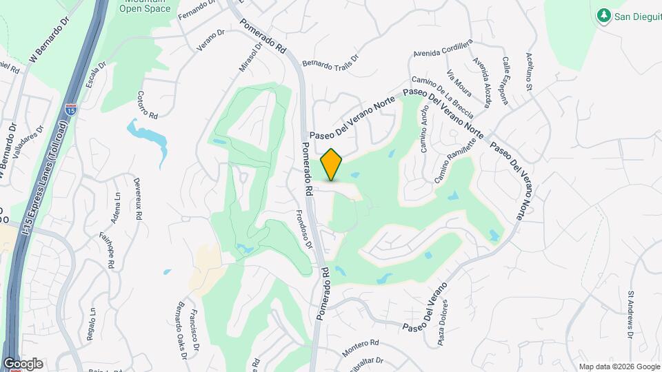 17657 Pomerado Rd Map and Location Details