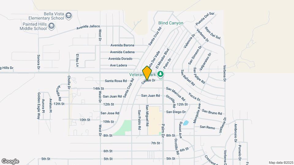 66365 Cactus Dr Map and Location Details