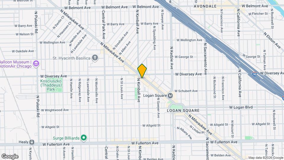 2774 N Milwaukee Ave, Unit 102 Map and Location Details