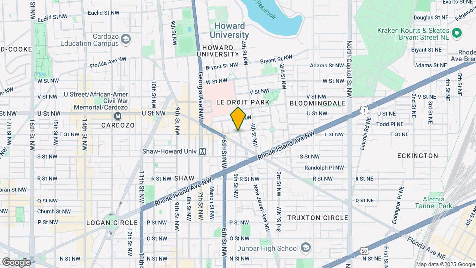 502 T St NW-Unit -#B Map and Location Details