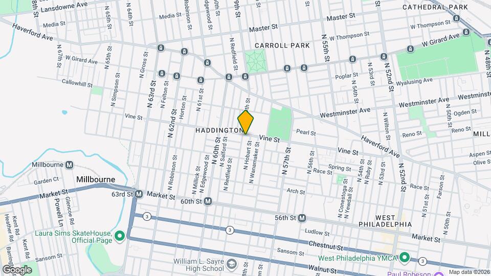 5844 Vine St Map and Location Details