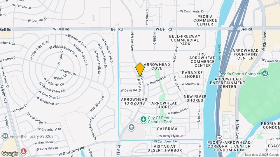 16261 N 91st Dr Map and Location Details