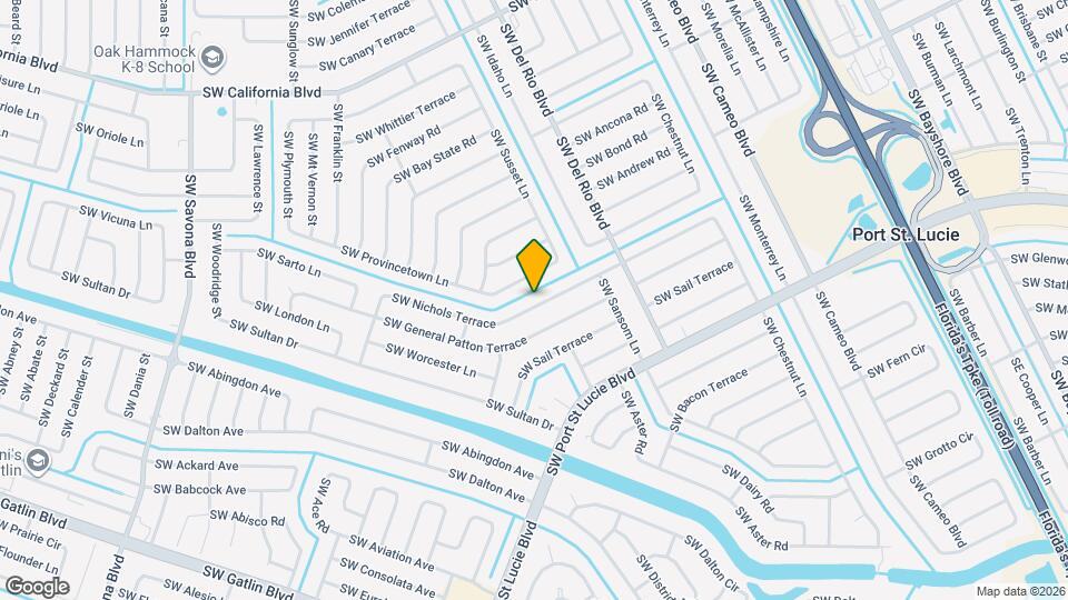 817 SW Nichols Terrace Map and Location Details