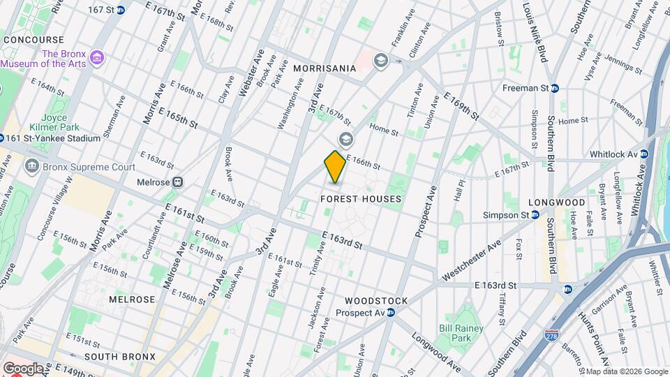 673 E 165th St Map and Location Details