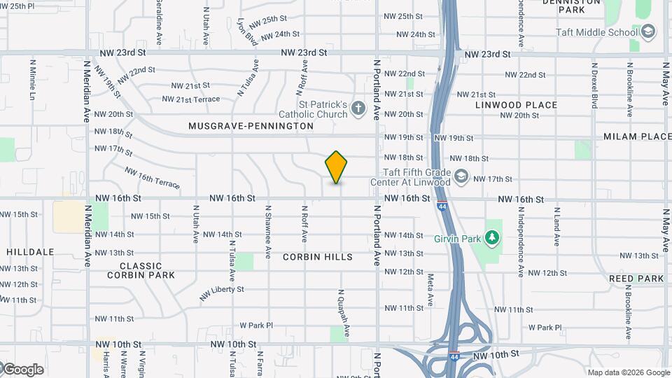 1709 N Quapah Ave Map and Location Details