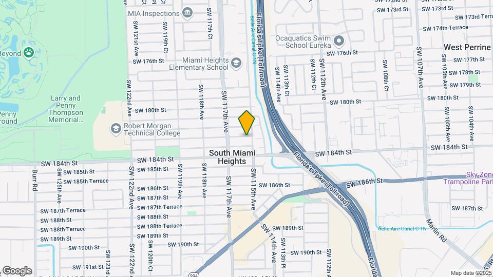 11510 SW 182nd Terrace Map and Location Details