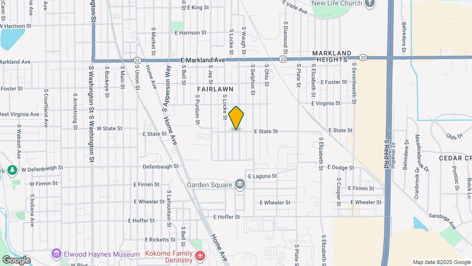 1301 S Waugh St Map and Location Details