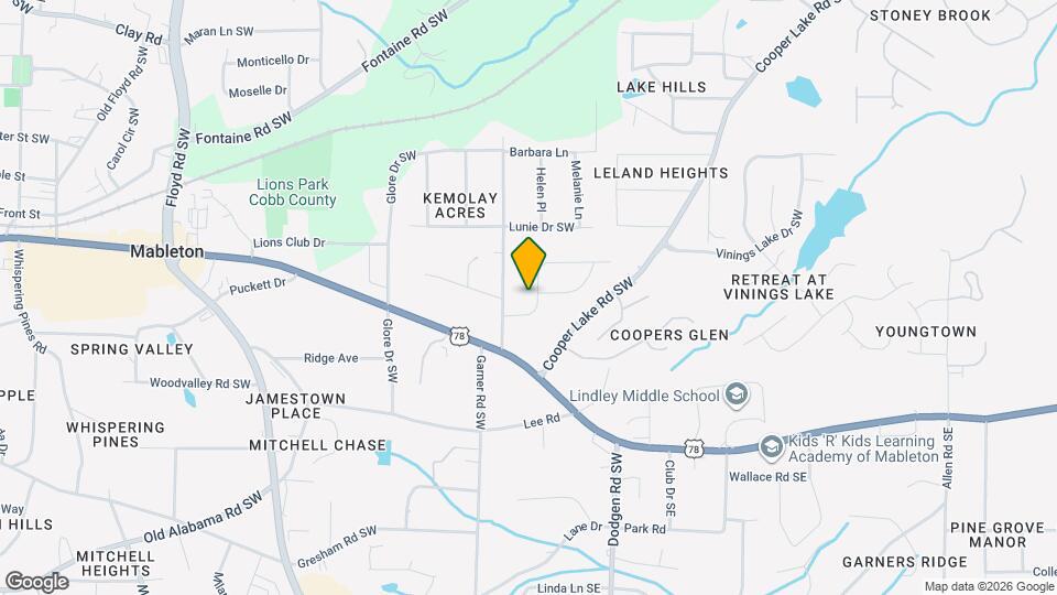 256 Palms Ln SW Mapa y Detalles de la Ubicación