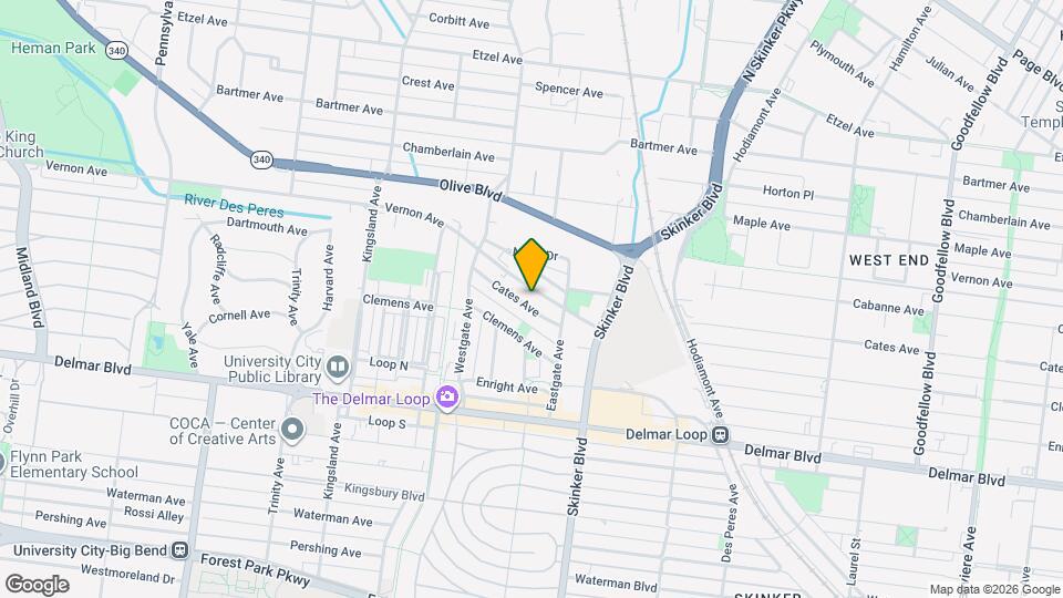6301 Cates Ave, Unit 2W Mapa y Detalles de la Ubicación