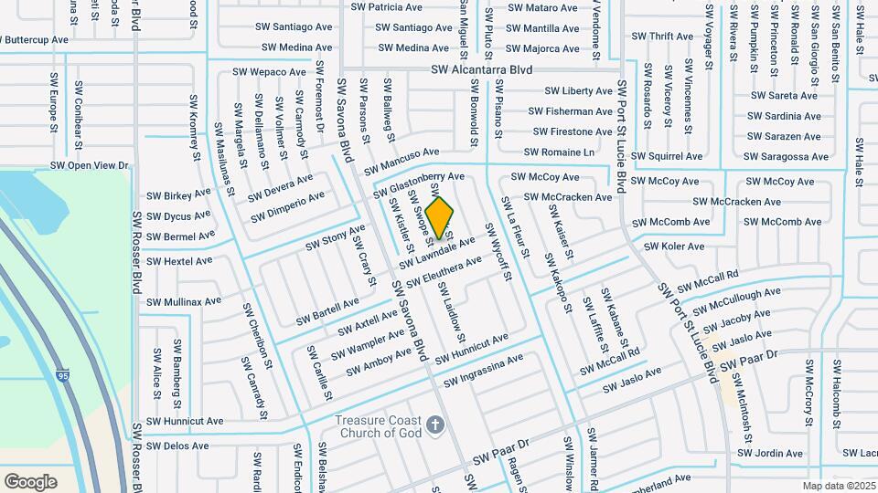 3797 SW Swope St Map and Location Details