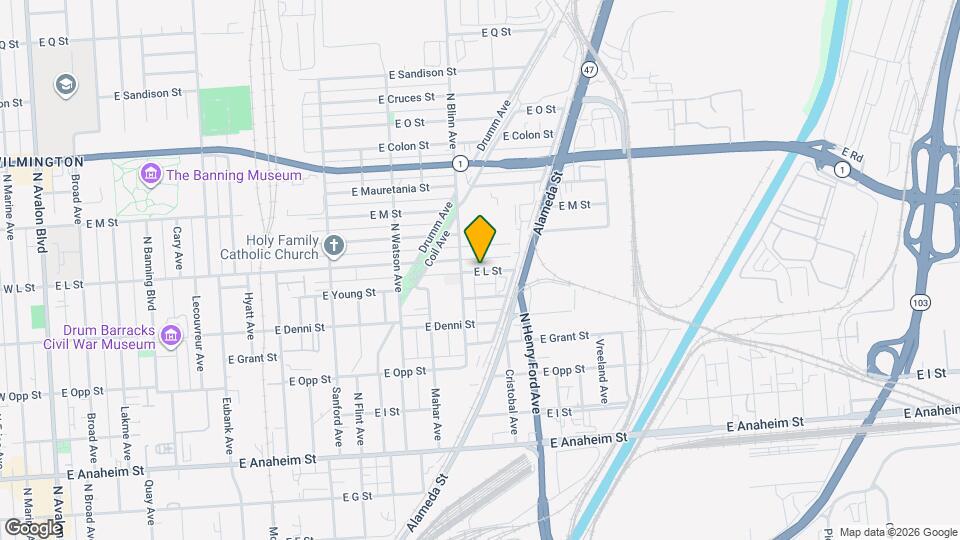 1517 E L St Map and Location Details