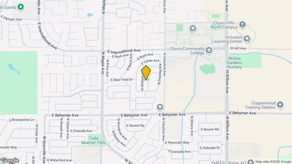10263 N Recreation Ave Mapa y Detalles de la Ubicación