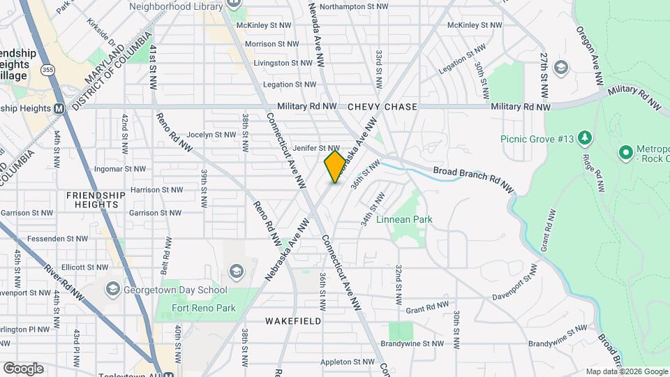 5155 Nebraska Ave NW Map and Location Details