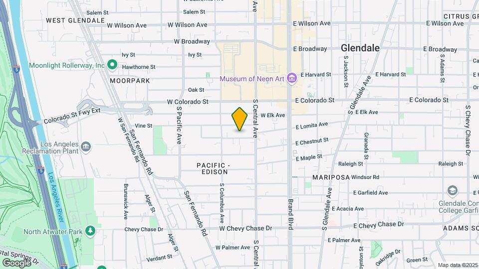 329 W Lomita Ave Mapa y Detalles de la Ubicación