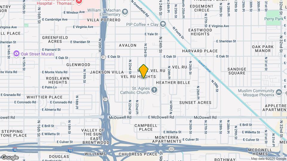 2012 N 23rd St Map and Location Details