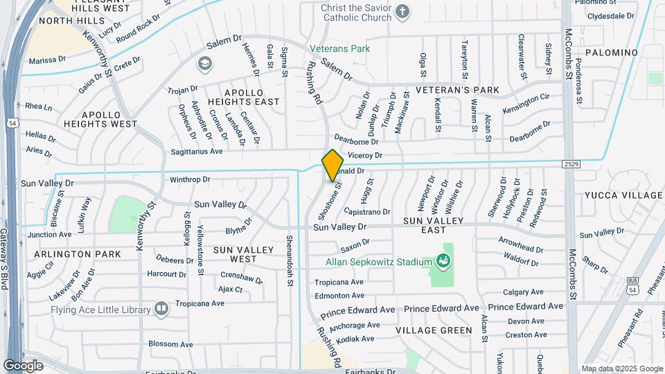 10349 Shoshone St Map and Location Details