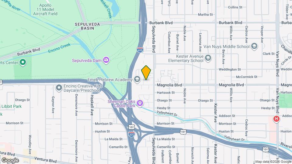 15335 Magnolia Blvd, Unit 216 Map and Location Details