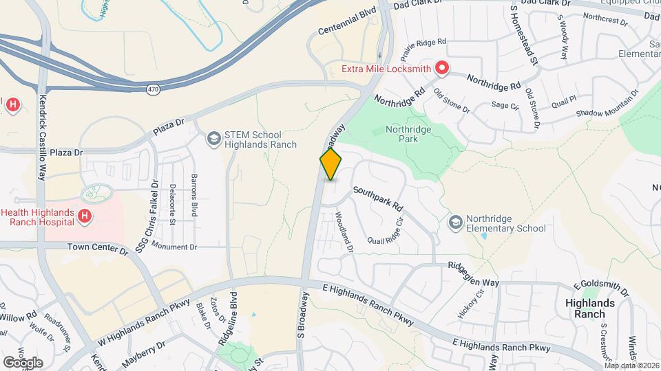 8975 S Coyote St Map and Location Details