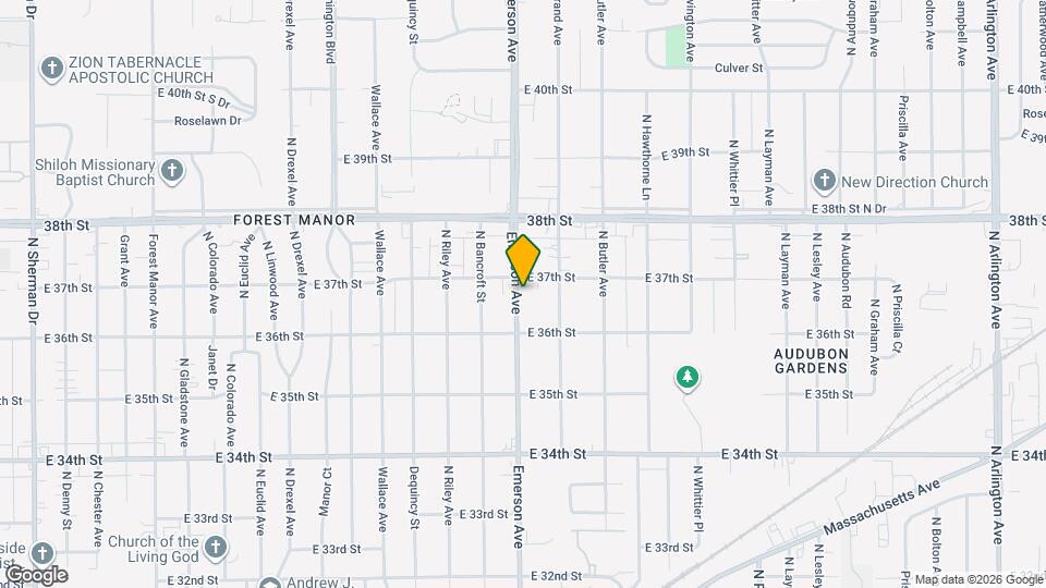 3629 N Emerson Ave Map and Location Details