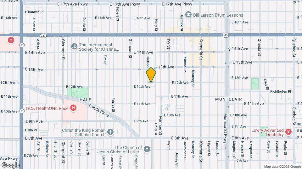 1200 Hudson St Map and Location Details