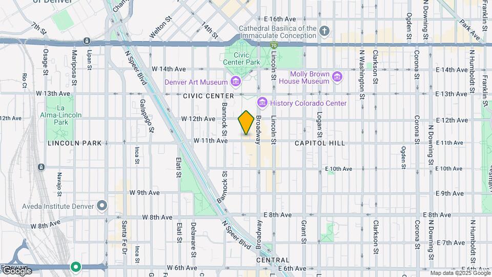 45 W 11th Ave Map and Location Details