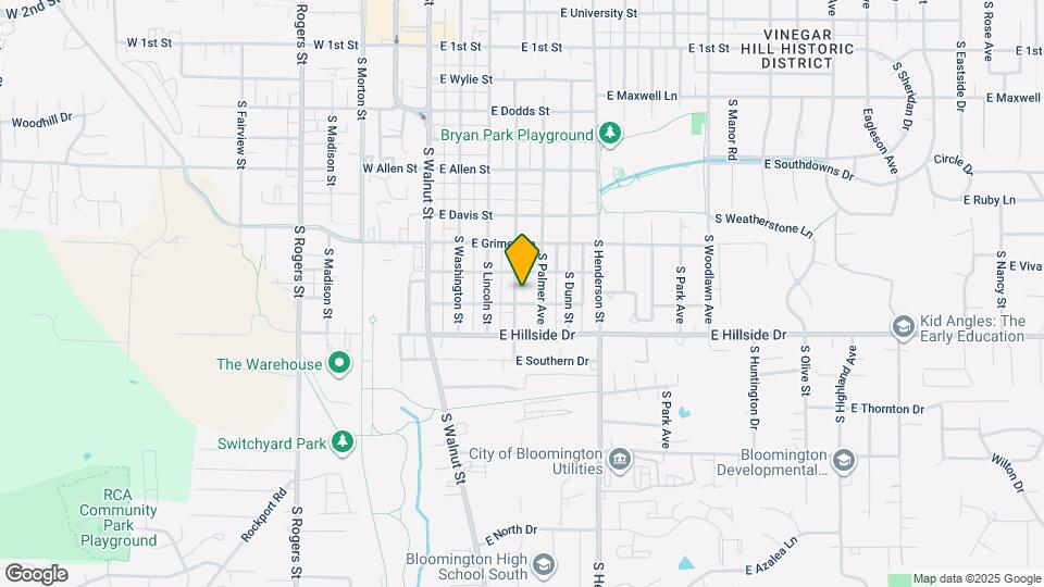 1311 S Grant St Map and Location Details