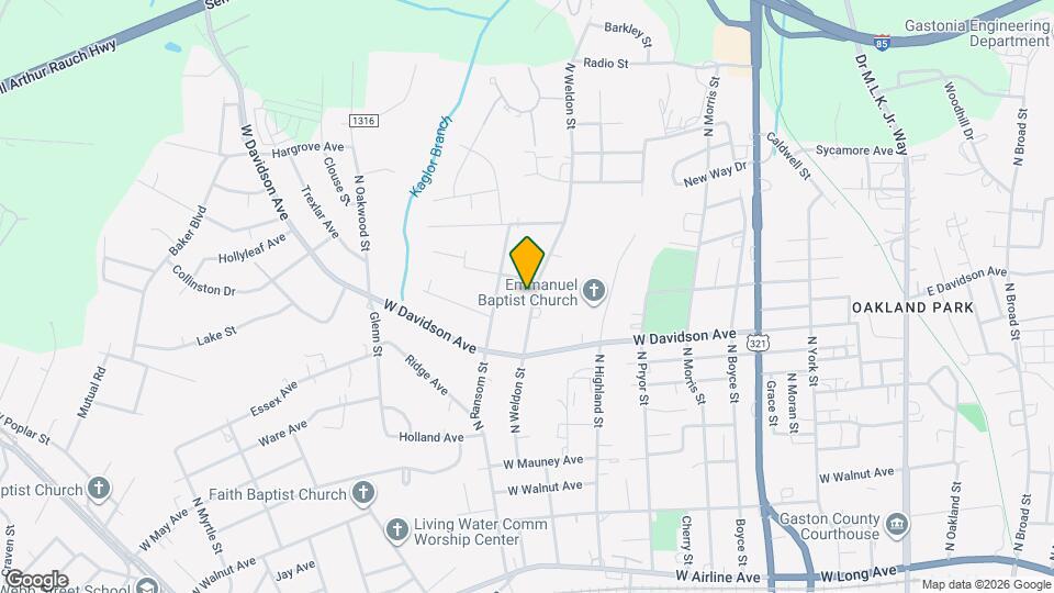 827 N Weldon St Map and Location Details