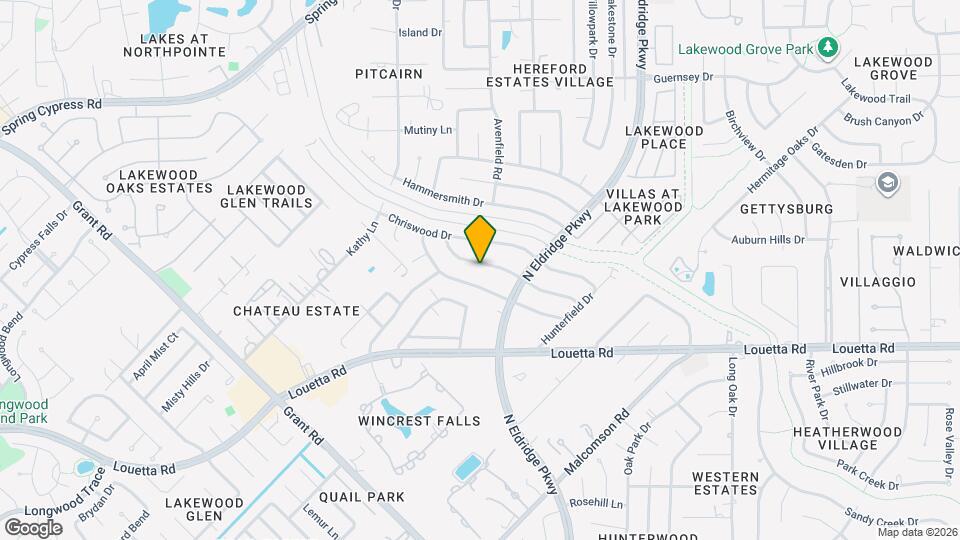 12803 Cloverwood Dr Map and Location Details