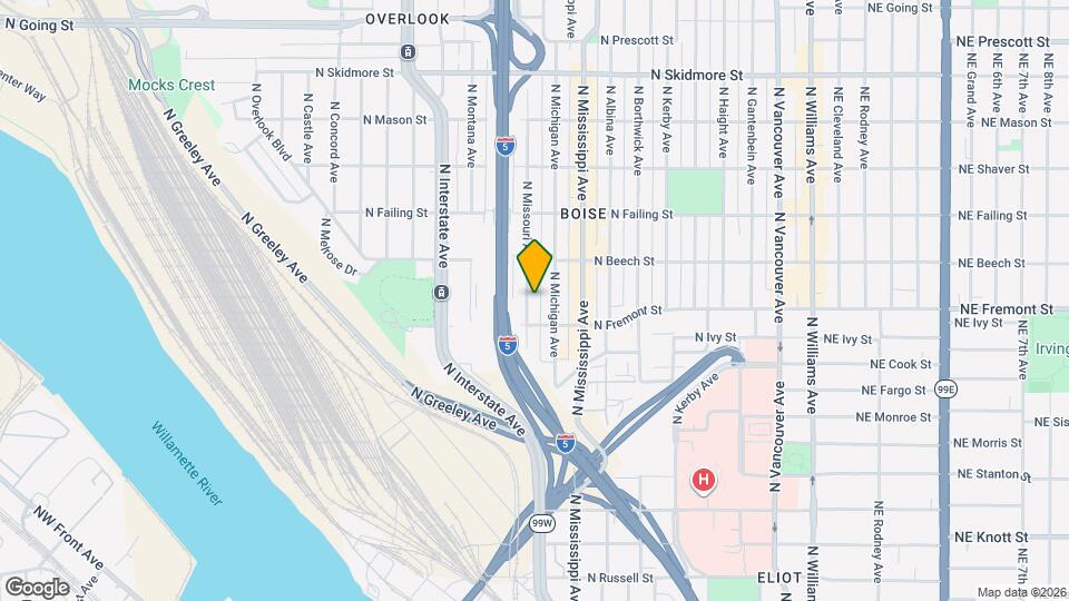 3542 N Missouri Ave Map and Location Details