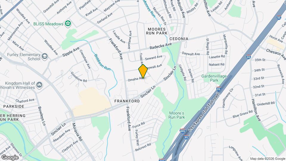 5427 Omaha Ave Map and Location Details