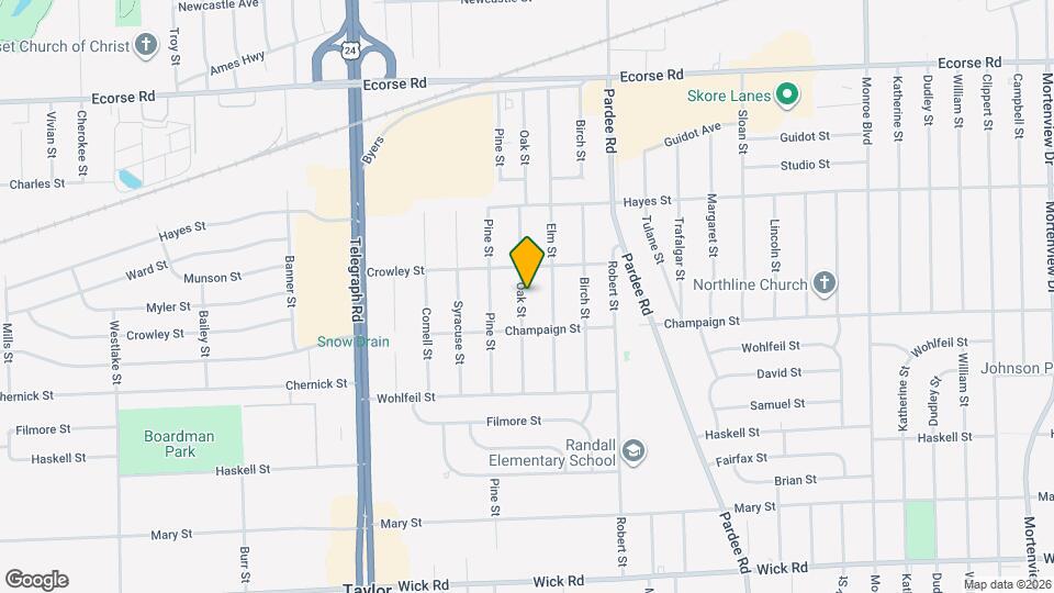 8075 Oak St Map and Location Details