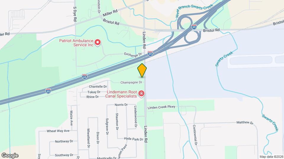 4190 S Linden Rd Map and Location Details