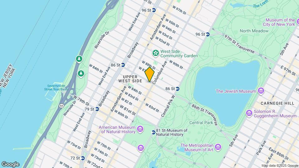 110 W 86th St Map and Location Details