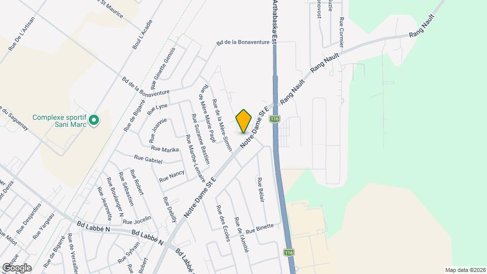 1280 Notre-Dame Rue E Map and Location Details