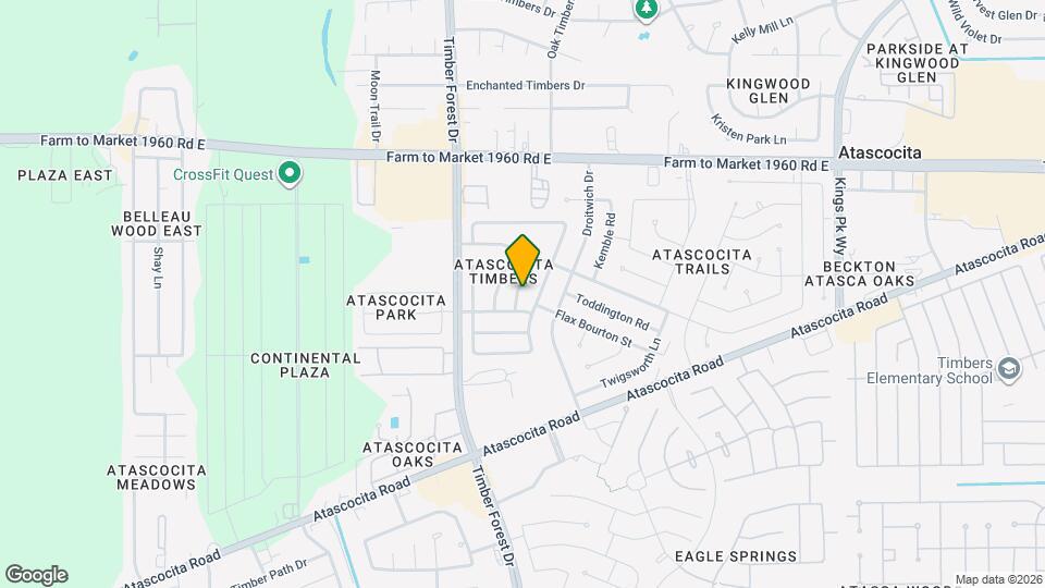 18714 Timber Spring Dr Map and Location Details