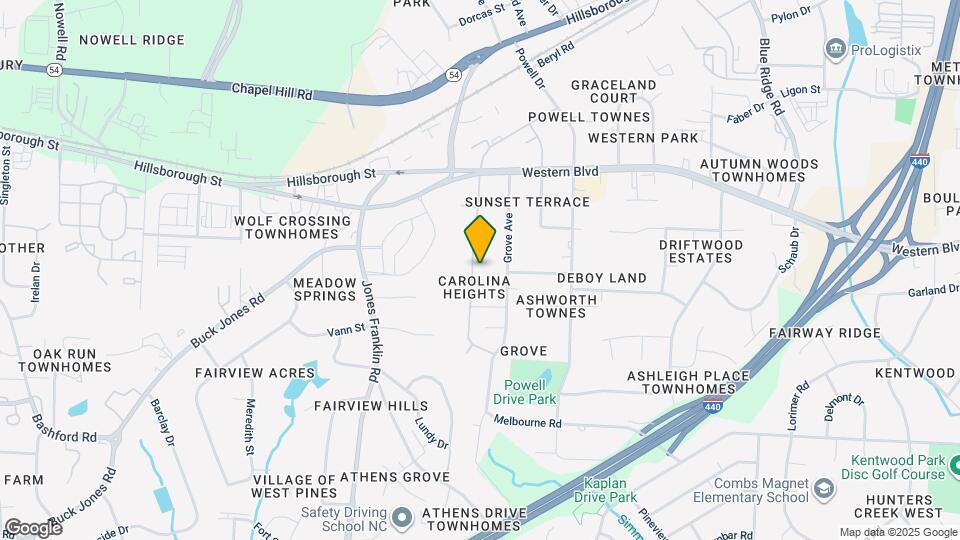 705 Carolina Ave Map and Location Details