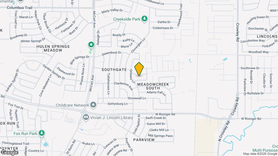 3000 Vicksburg Ln Map and Location Details