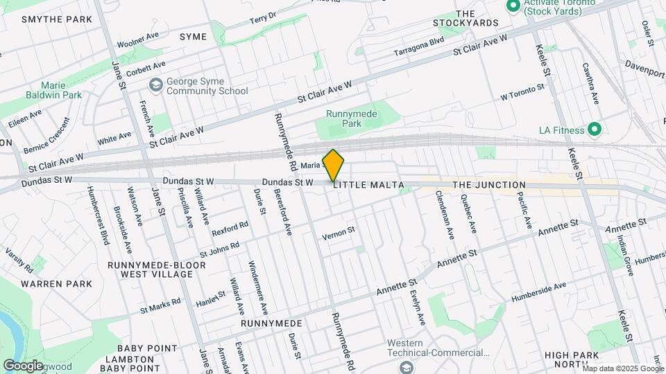 3293 Dundas St W Map and Location Details