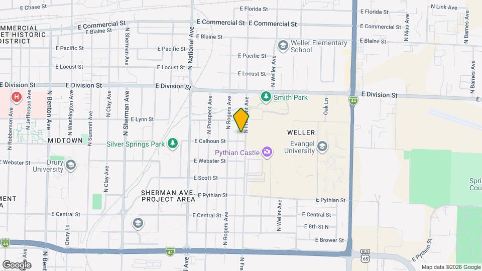 1311 N Fremont Ave Map and Location Details