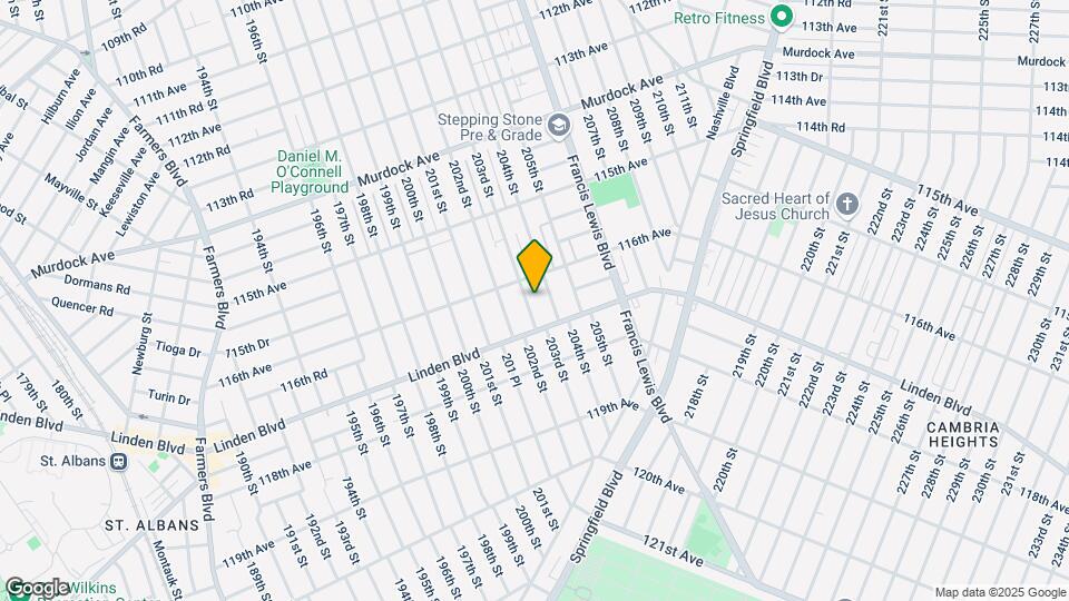 116-21 203rd St-Unit -2 Mapa y Detalles de la Ubicación