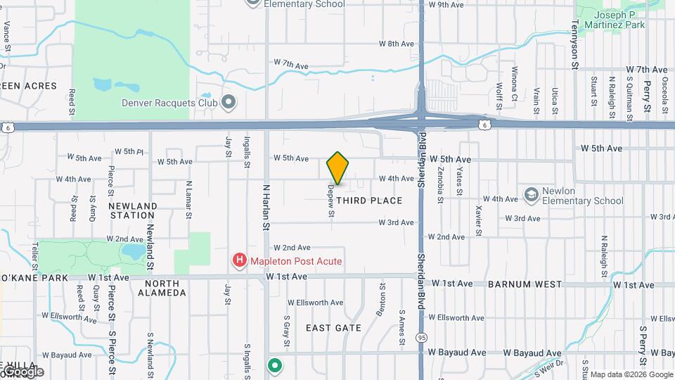 384 Depew St Map and Location Details