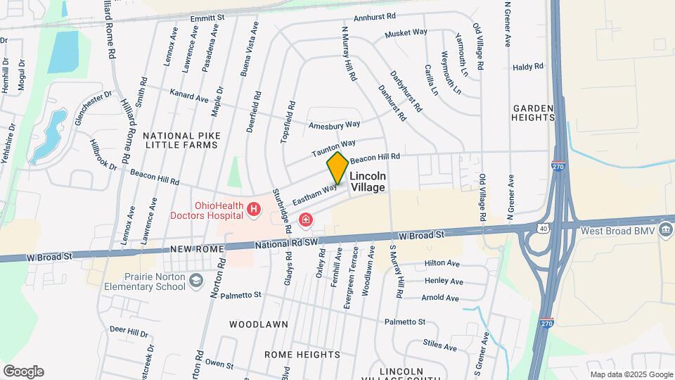 4927-4949 Eastham Way Mapa y Detalles de la Ubicación