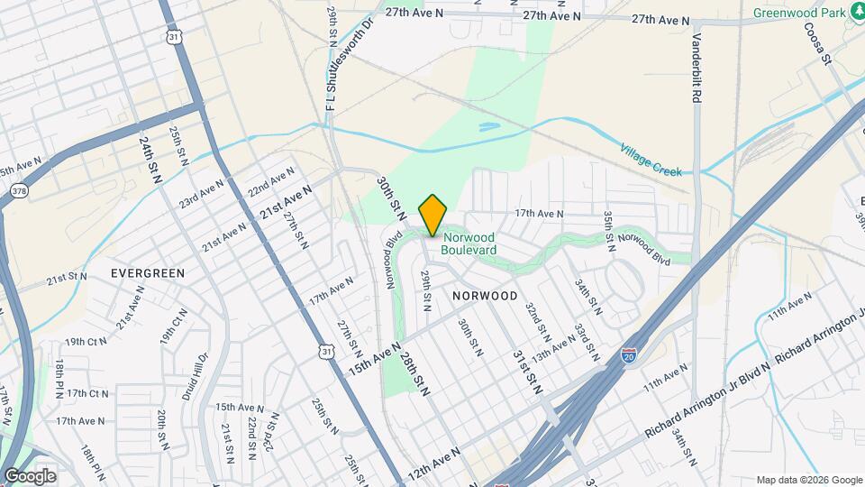 3005 Norwood Blvd Map and Location Details