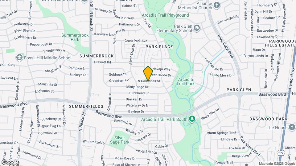 4736 N Cascades St Map and Location Details