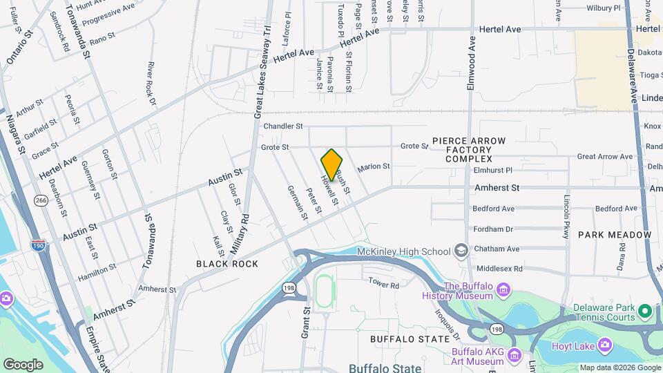 105 Howell St Mapa y Detalles de la Ubicación