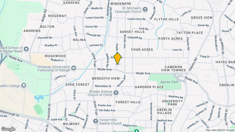 1206 Duplin Rd Map and Location Details