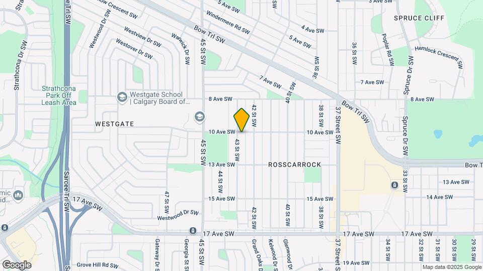 4319 10 Ave SW Map and Location Details