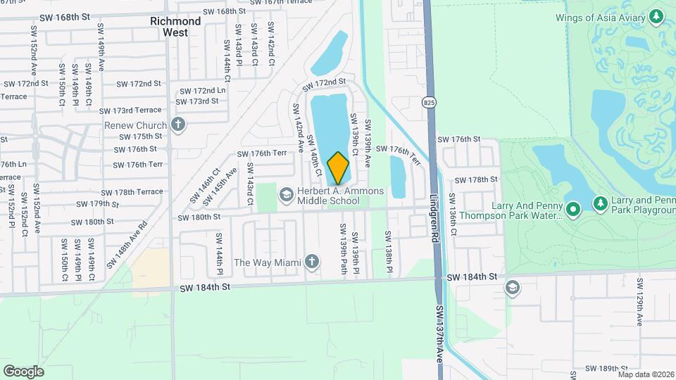13975 SW 179th St Mapa y Detalles de la Ubicación